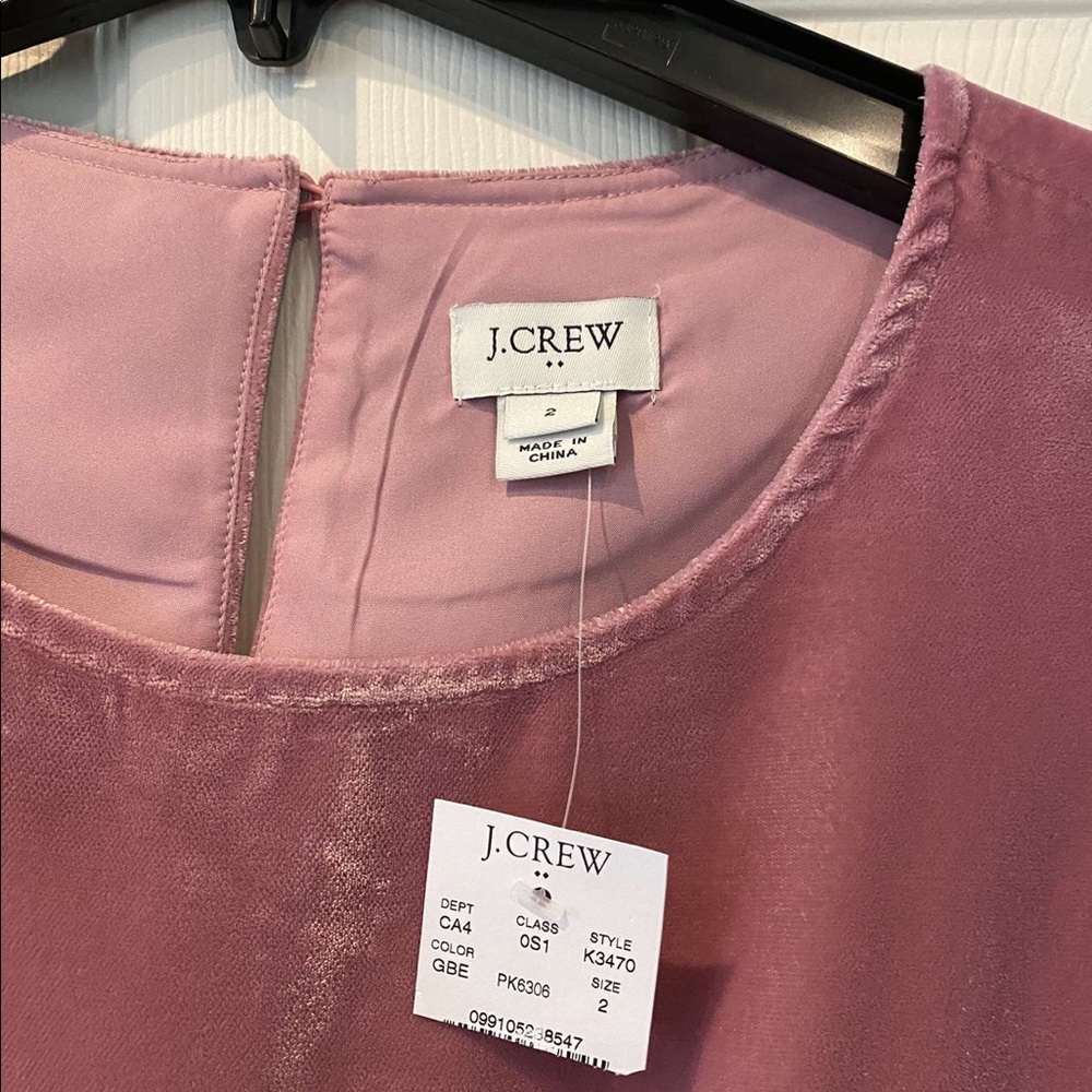 Women’s Pink Velvet J Crew Dress